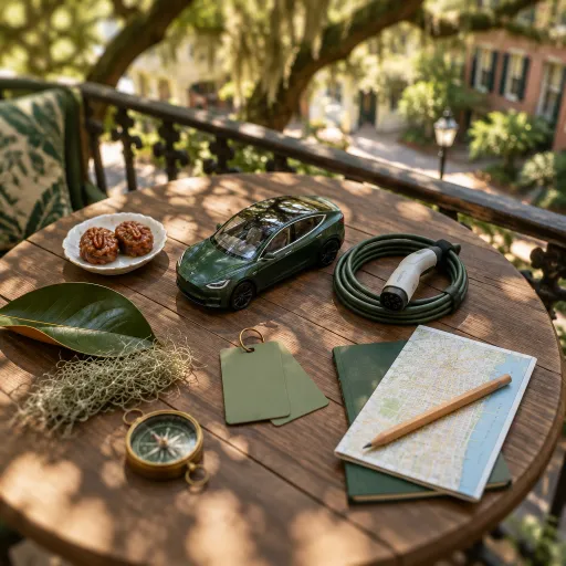 An elegant savannah Georgia romantic vacation for EV driving couples