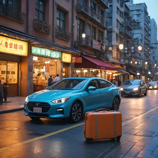 Effortless butterfly on LKF luggage drop off for electric‑car travelers in Central Hong Kong