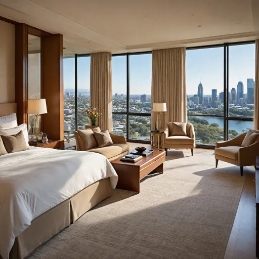 Elegant hotels in Perth CBD with interconnected rooms for refined city stays