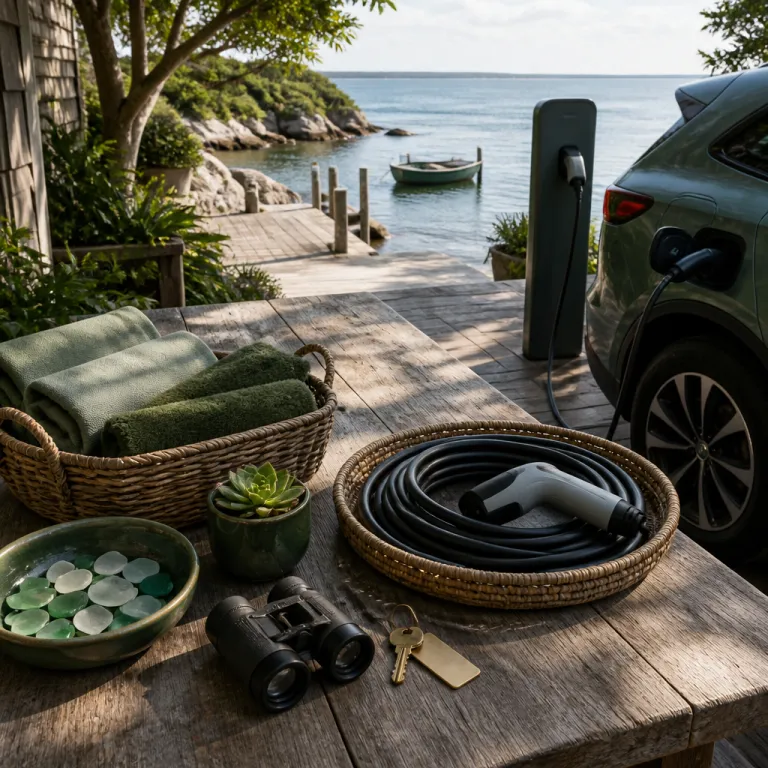 Seaside bed and breakfast mystic stays with EV friendly luxury