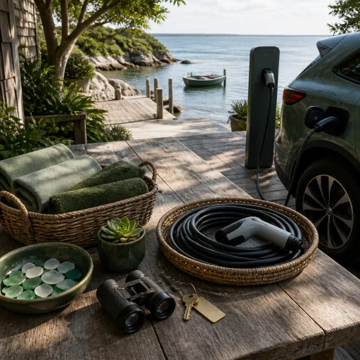 Seaside bed and breakfast mystic stays with EV friendly luxury